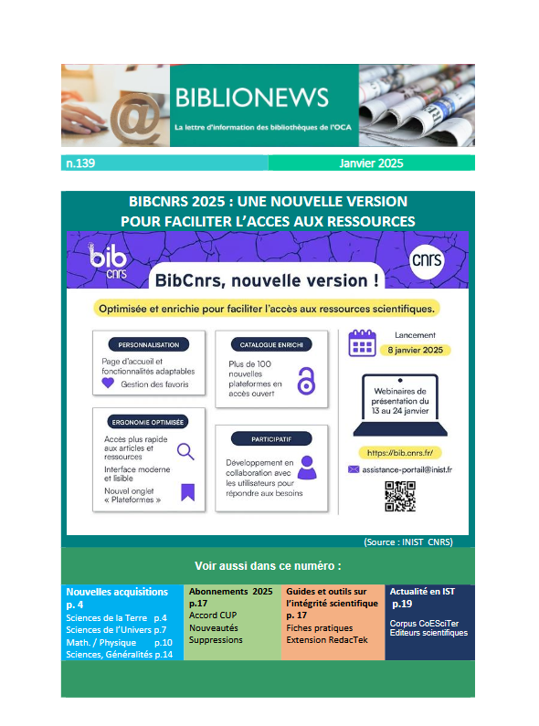 Biblionews139 2025 FR TITRE